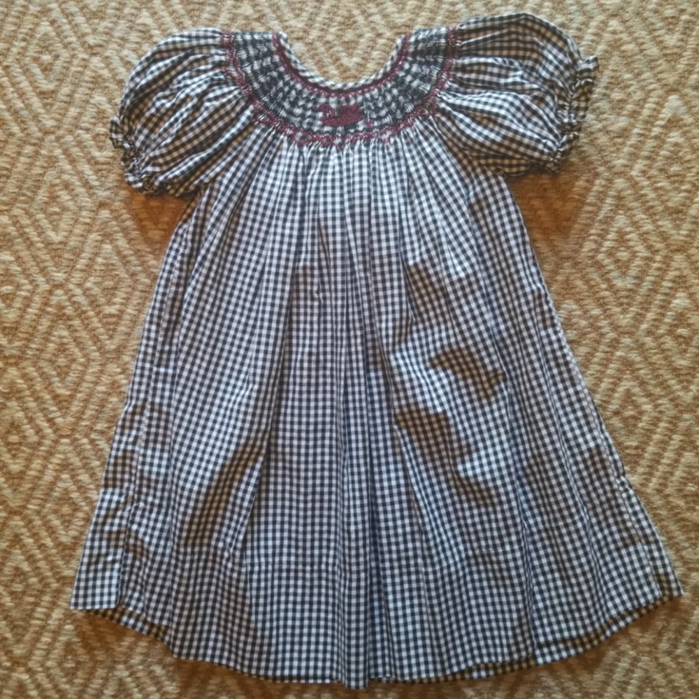Rosalina Smocked Gamecock Dress 24 Months